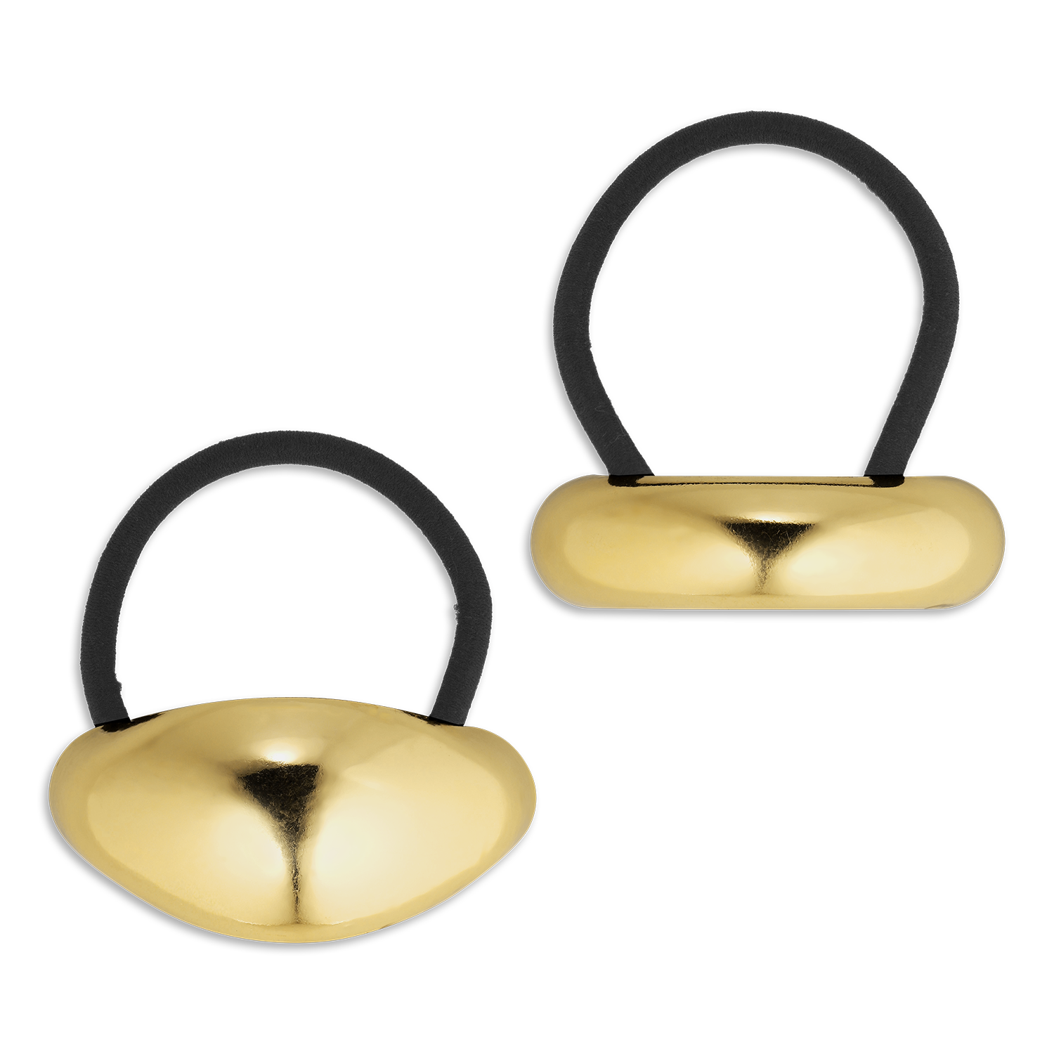 Hårelastikker, guldfarvet - 2 stk.